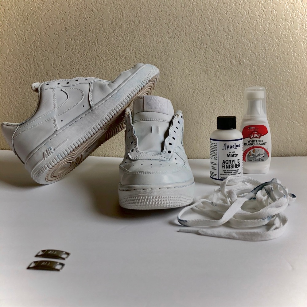White Air Force Ones ( AF1 )